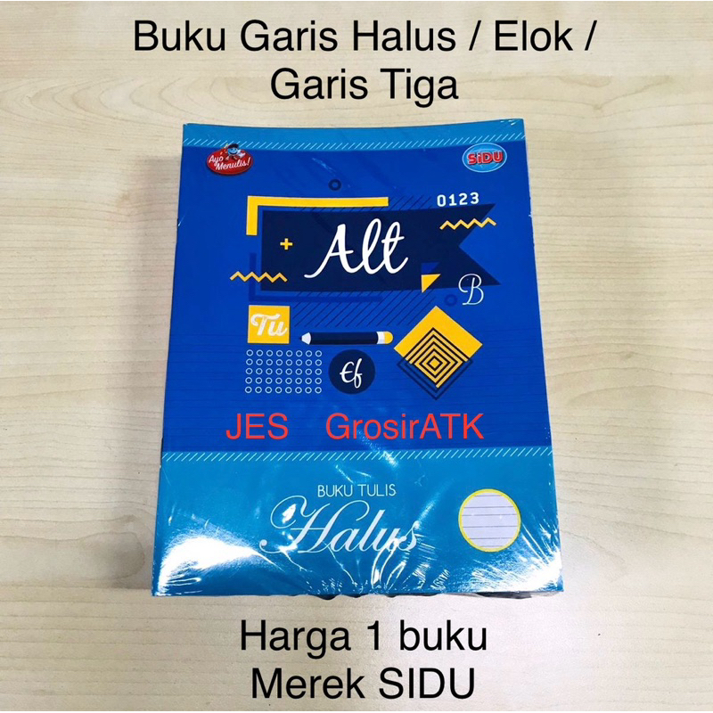 Buku Garis Tiga  / Garis Halus / Garis 3 / Buku Elok (1 pcs)