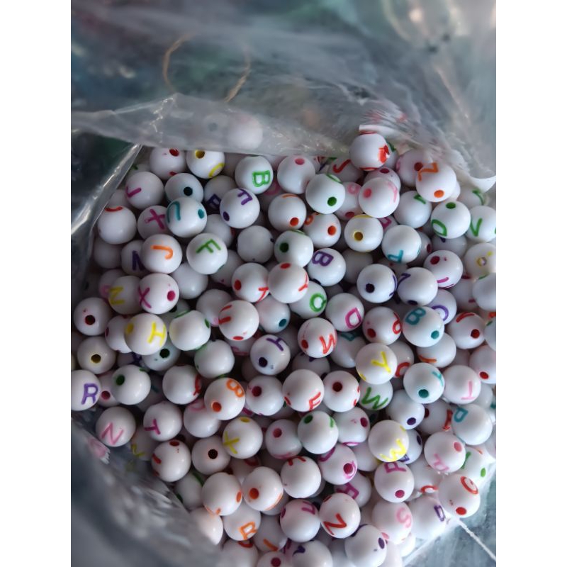 Manik Huruf Bulat (Bisa Pilih Huruf)