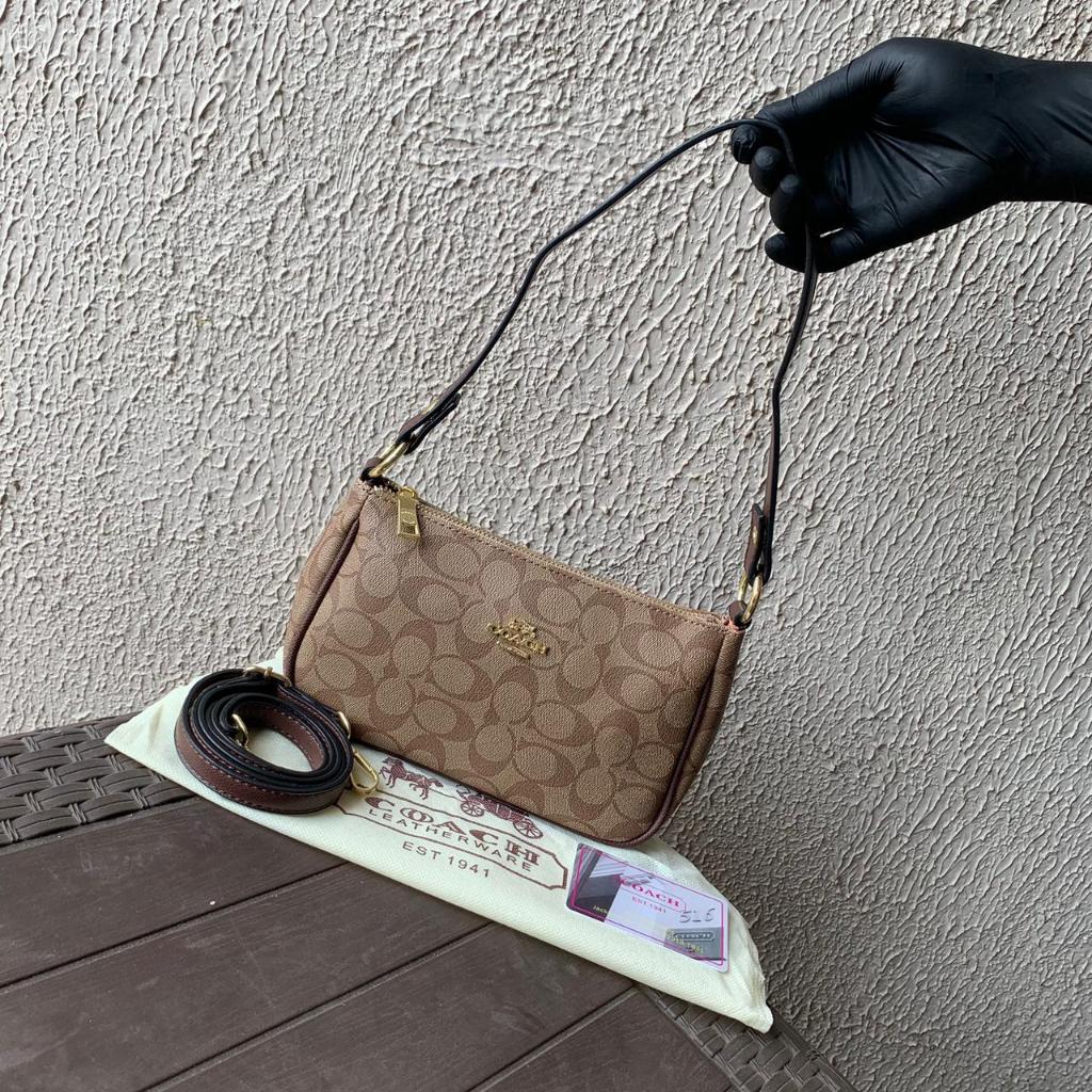 (1 KG MUAT 2 PCS) DB2032 SIGNATURE F36674 SOULDER BAG MULTIWARNA TAS BAHU SELEMPANG BRANDED