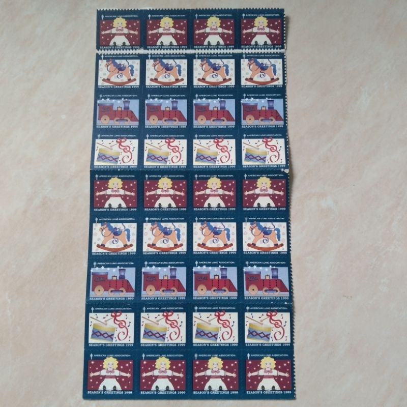 

Koleksi Filateli Seal American Lung Association Seasons Greeting 1999 - YN1058