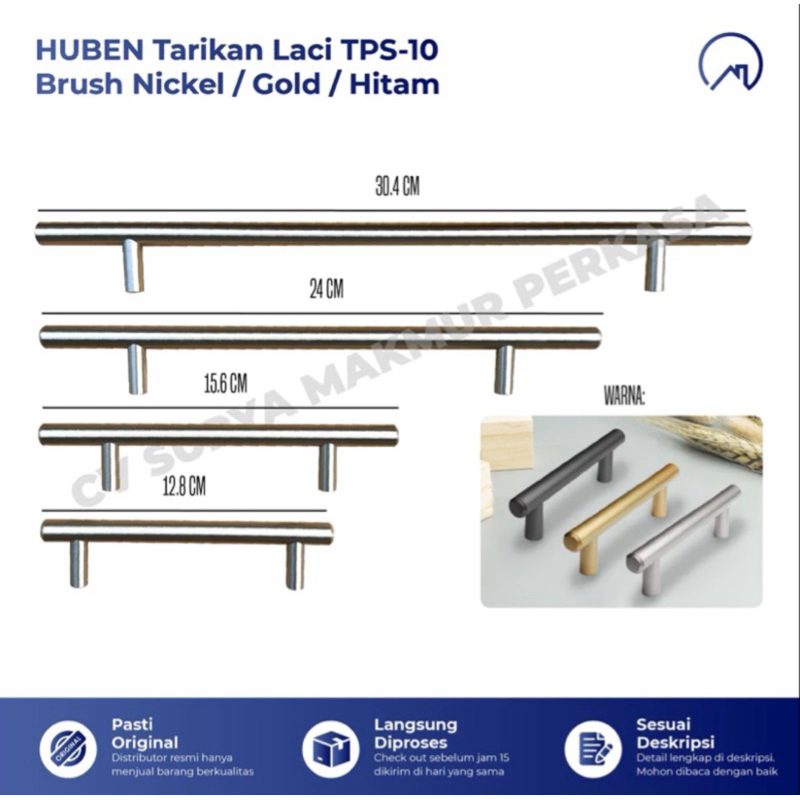 HUBEN Tarikan Laci Gagang Pintu Laci Lemari Semua Model Modern