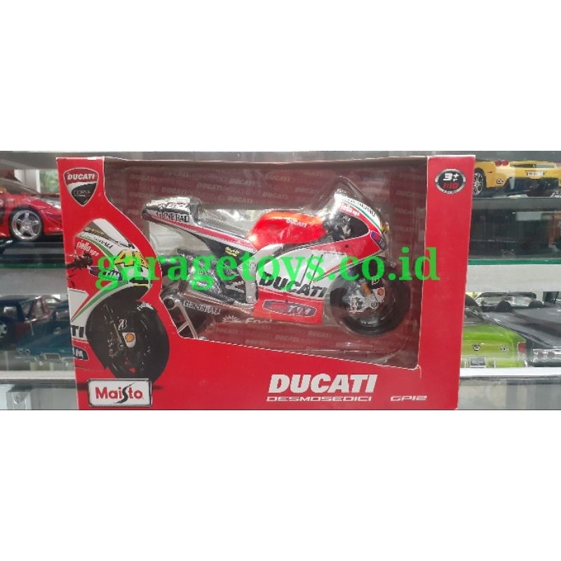 Maisto 1:10 Diecast MOTOGP 2012 Ducati Desmosedici Valentino Rossi