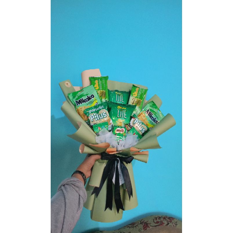 

Bucket Snack Tema hijau