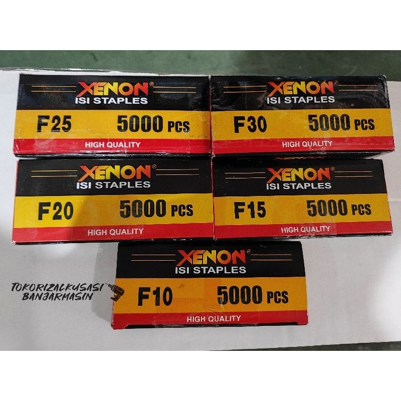 

Isi staples mesin paku air nailer tembak lurus XENON F10, F15, F20, F25, F30