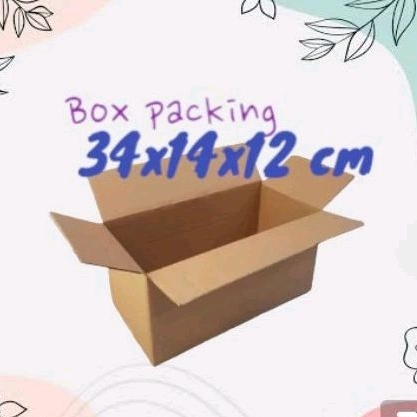 

Kardus box packing kecil 34x14x12 cm dus recycle daur ulang multi fungsi