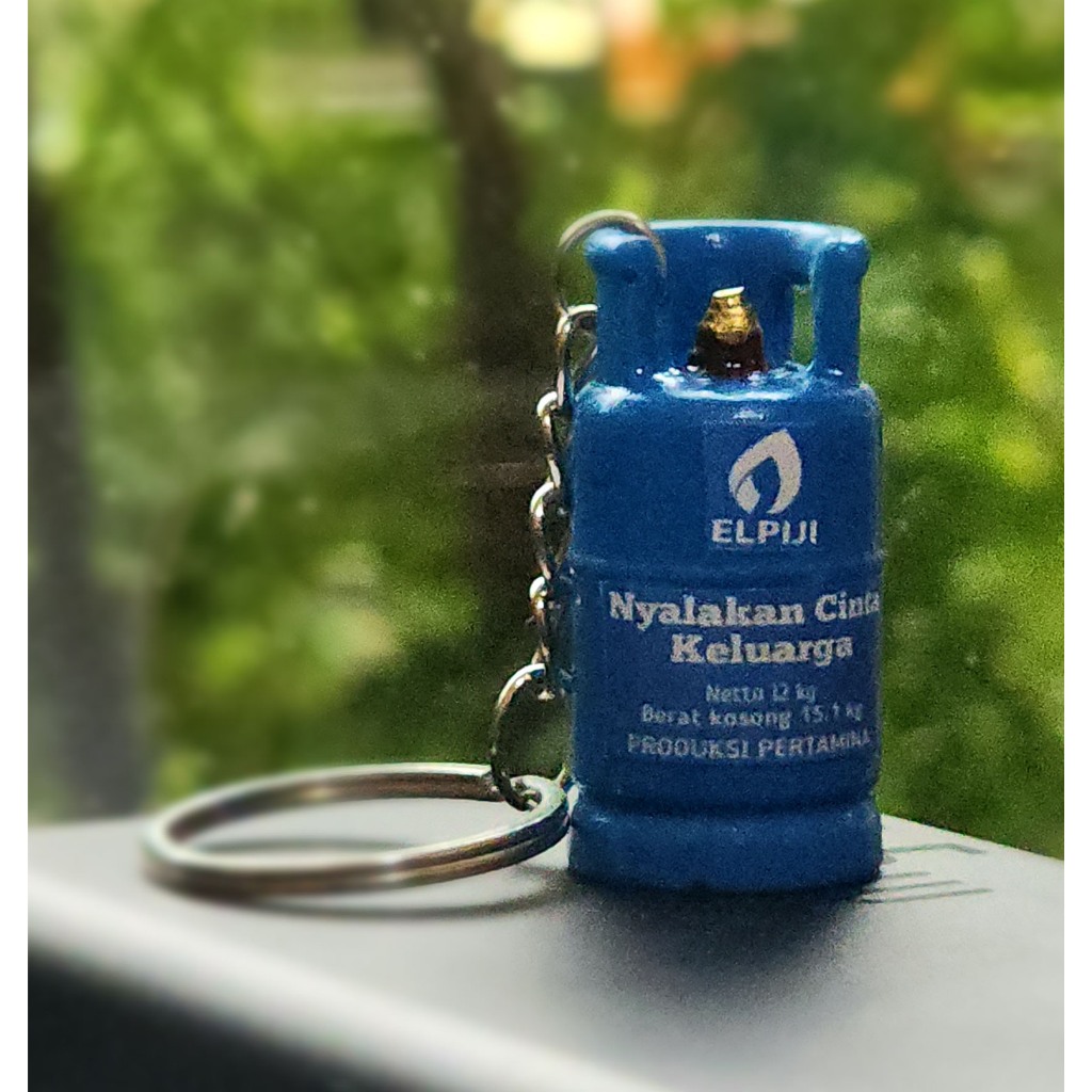 Gantungan Kunci / GANCI UNIK Miniatur Tabung Gas Elpiji 12KG