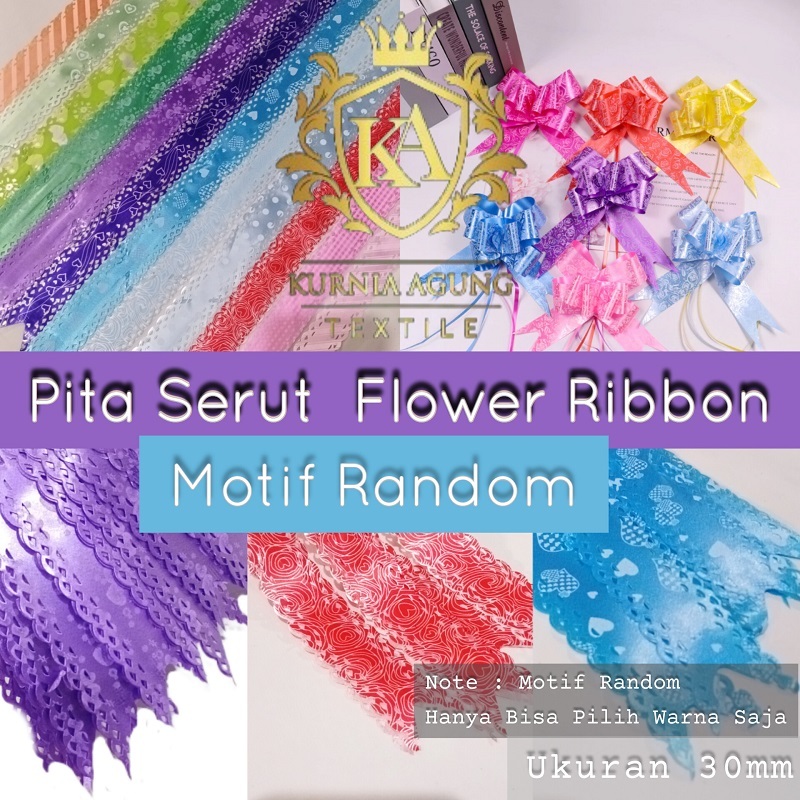 

Pita Serut/Pita Tarik/Ukuran 30mm/Harga Grosir per 10pcs Motif Random