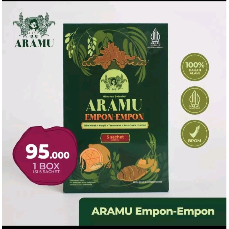 

Jamu Aramu Empon Empon 100ml isi 5 sachet aramu official store