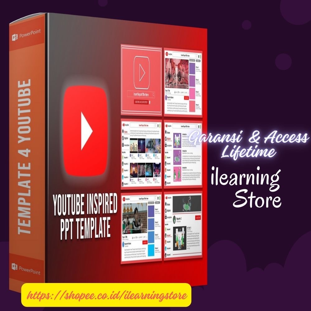 [CC04] Desain Powerpoint Template for YOUTUBE