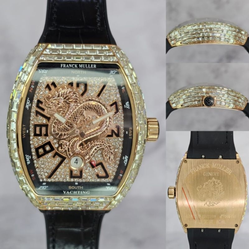 Jam tangan Automatic Swiss ETA FM Yachting Dragon King Diamond