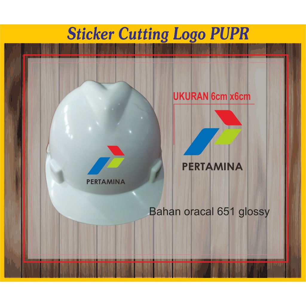 

STICKER CUTTINGLOGO PERTAMINA STICKER HELM PROYEK