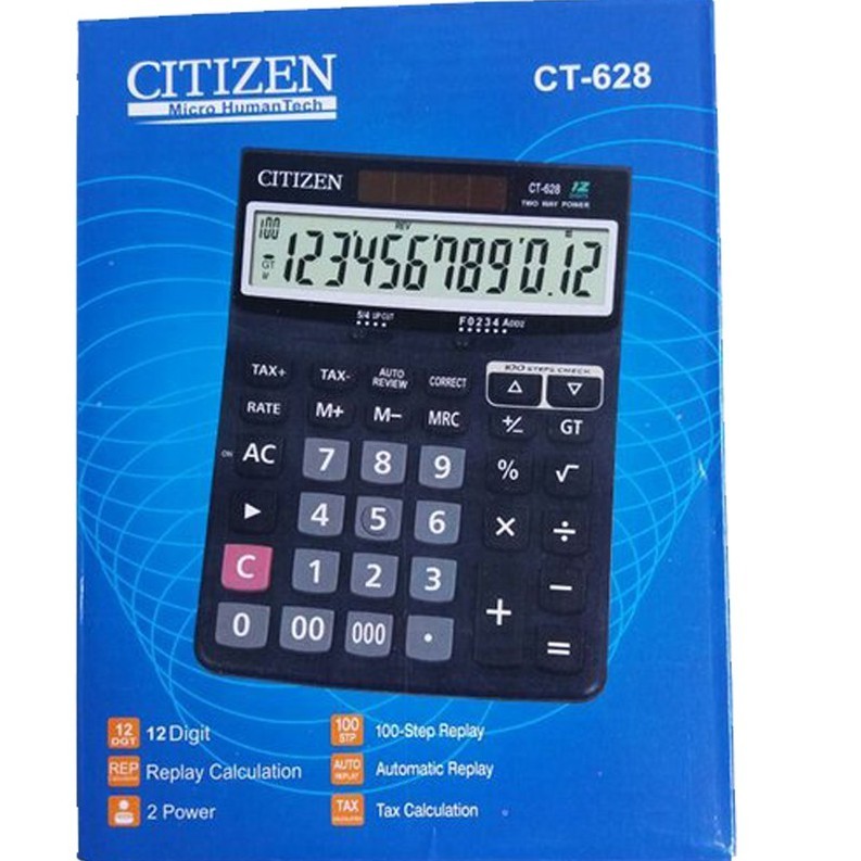 

kalkulator Calculator Dagang Citizen 628 12 Digit CITIZEN CT 628 CT-628 MURAH 628 CITIZEN