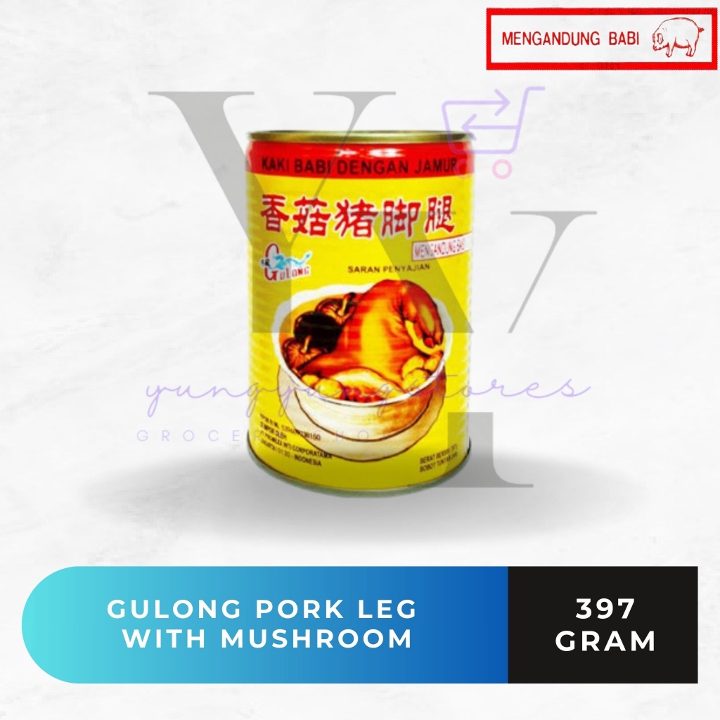 

Import Terlaris Gulong Pork Leg With Mushroom Kaki Babi Kaleng 397 gram murah