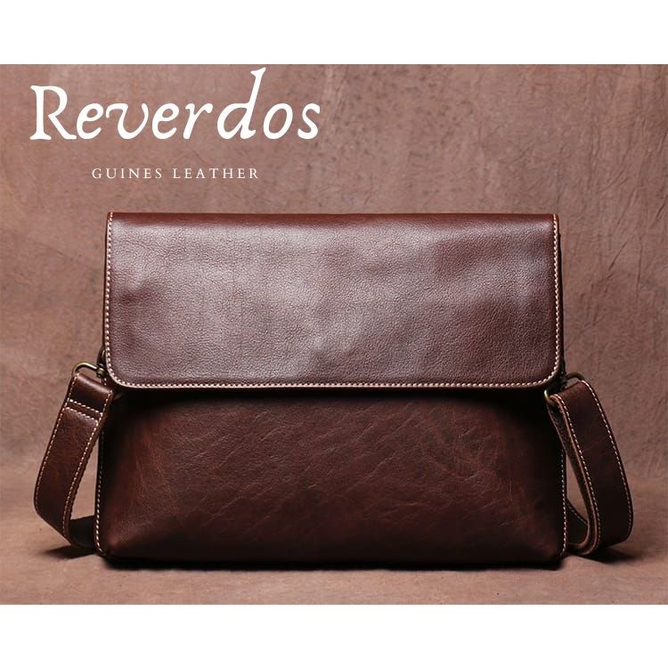 Tas Selempang Kurir Bahu Kulit Asli - Tas Clutch Kulit Asli Kasual Sederhana Pria Tas Ipad
