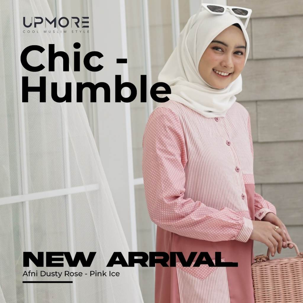 Gamis Afni - Upmore Afni || Baju Mutif Premium
