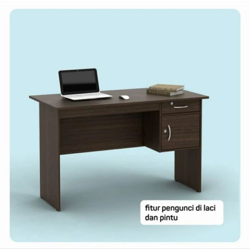 Meja Kantor Metropolis MT-122 N | Kerja MT-122N MT122 america walnut