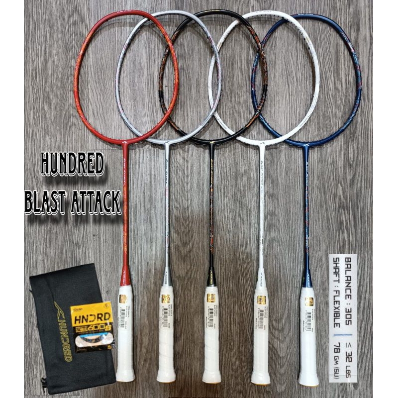 Raket BADMINTON ORIGINAL HUNDRED POWERTEK 28LBS PBSI RAKET MURAH ORIGINAL FREE SENAR DAN TAS