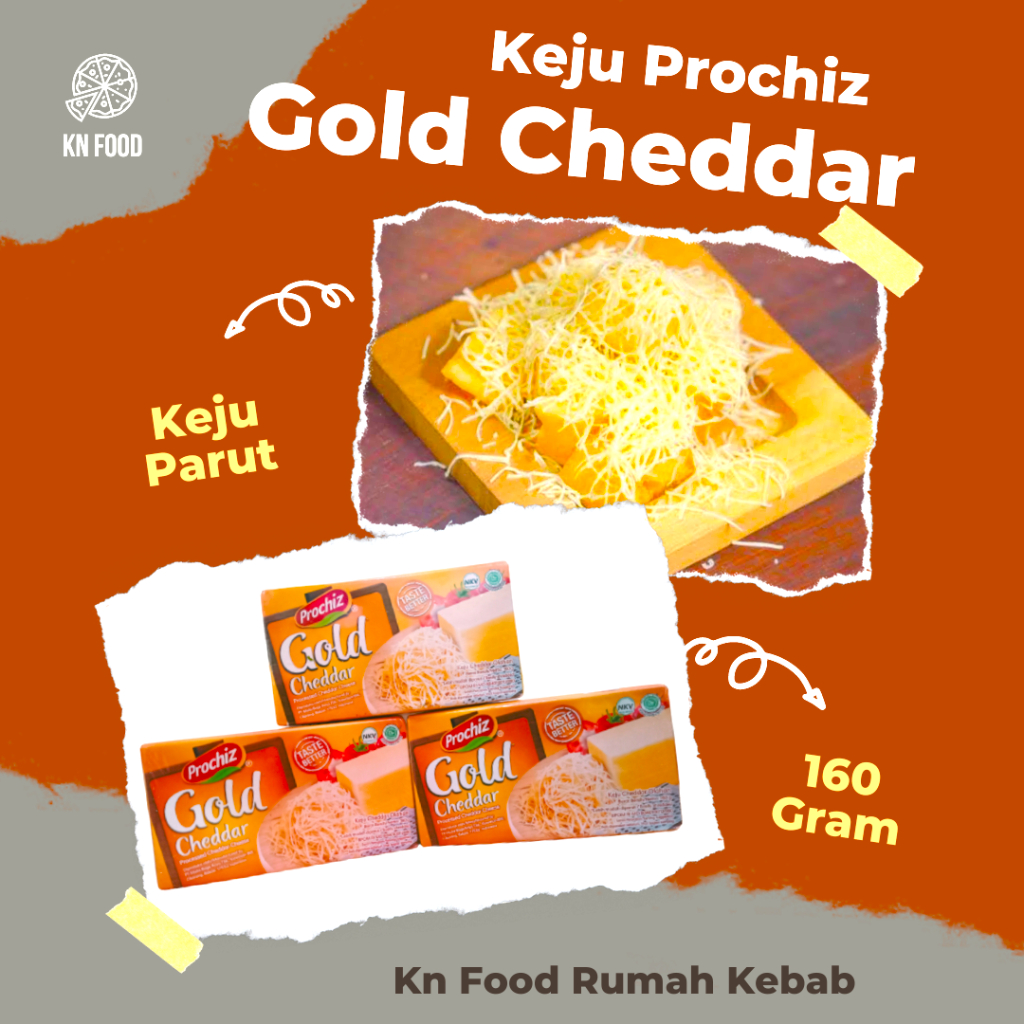 

Keju Cheddar Prochiz Gold 170gr