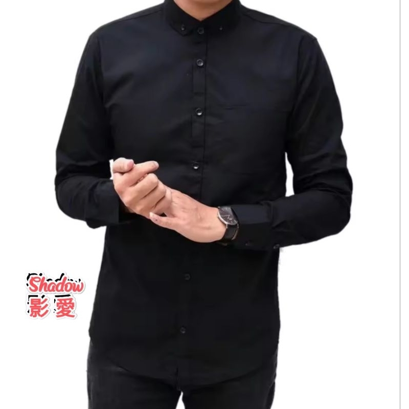 Kemeja polos lengan panjang ( Hurley )