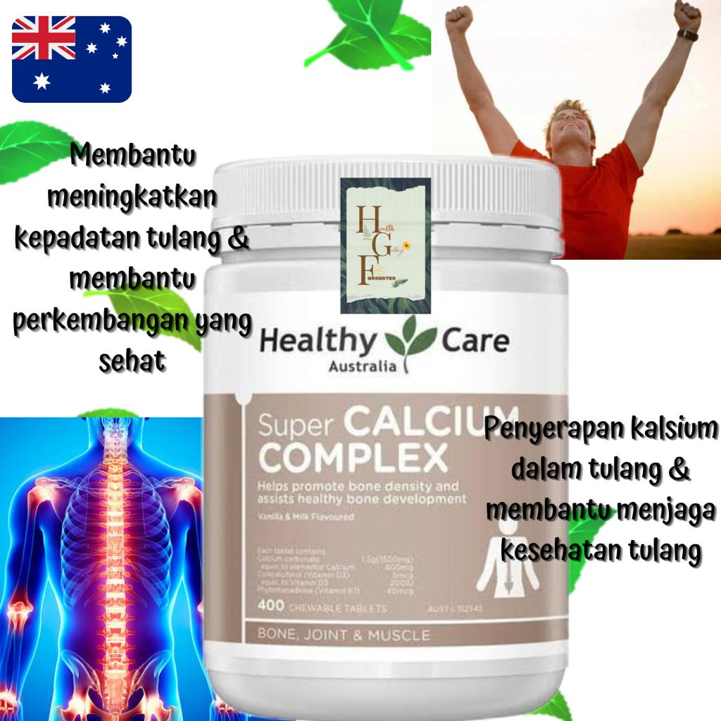 Healthy Care Super Calcium Complex 400 Chewable Tablets