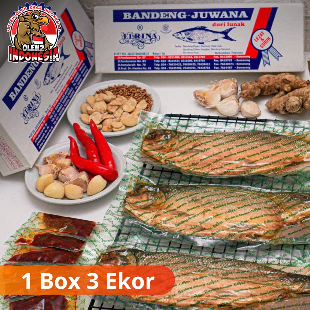 

1212 FLASH SALE Bandeng Presto Tulang Lunak Juwana Elrina asli Khas Oleh Oleh Semarang murah