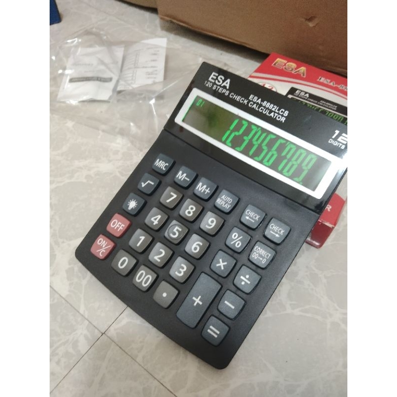 

Cod Kalkulator Dagang Esa LED Free Baterai Baterai AAA