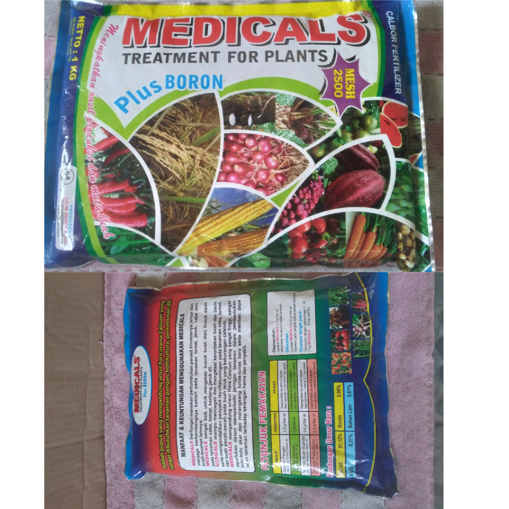 Calsium Medicals 1kg Pupuk dengan kalsium dan Boron untuk Memperbaiki Hasil Panen