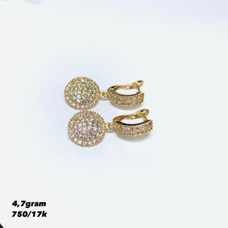 anting emas fashion 750%/17k