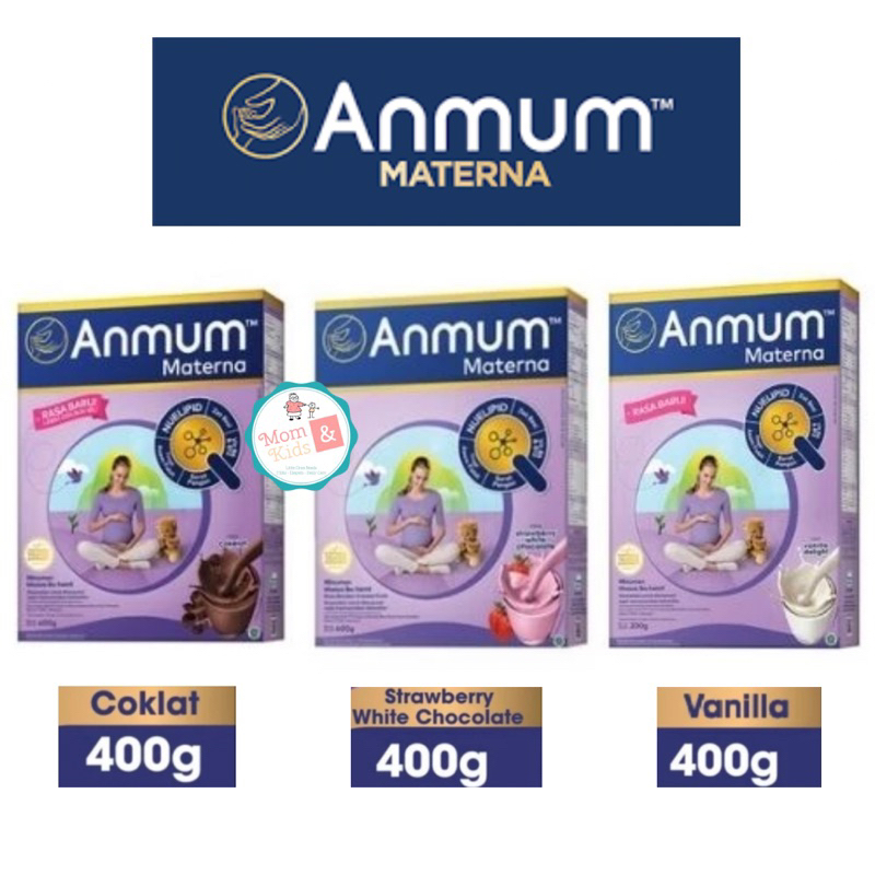 Anmum Materna Ibu Hamil Vanila Coklat Strawberry 400 Gr Anmum Materna Susu Ibu Hamil