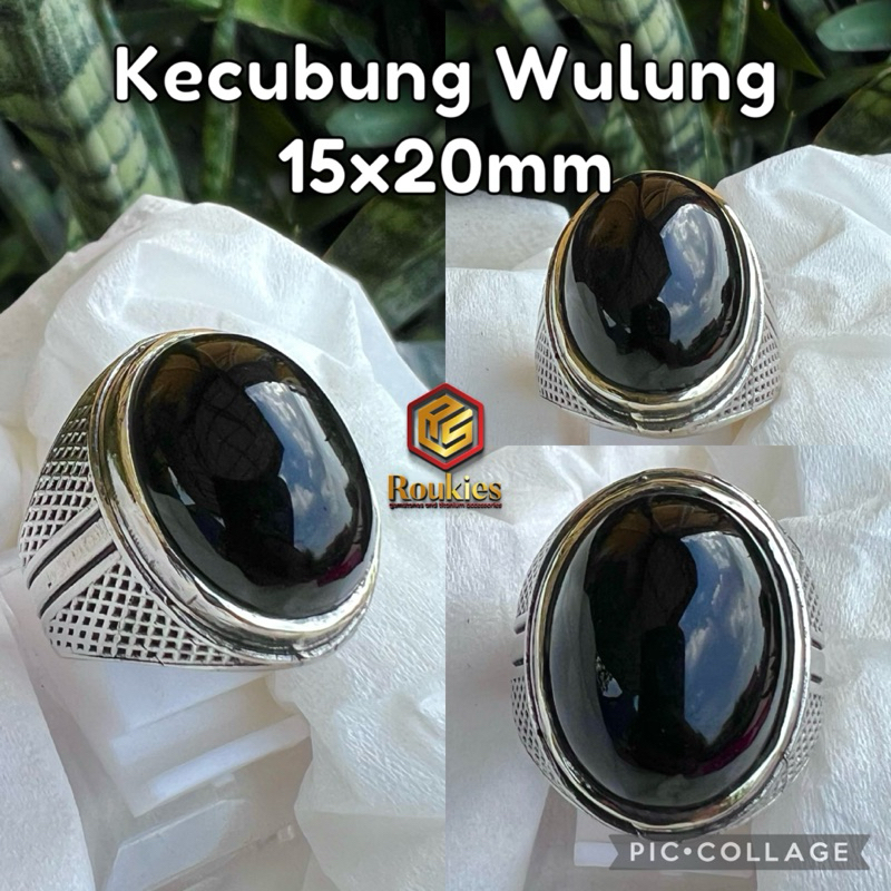 CINCIN BATU KECUBUNG WULUNG 15x20mm Tembus Disenter