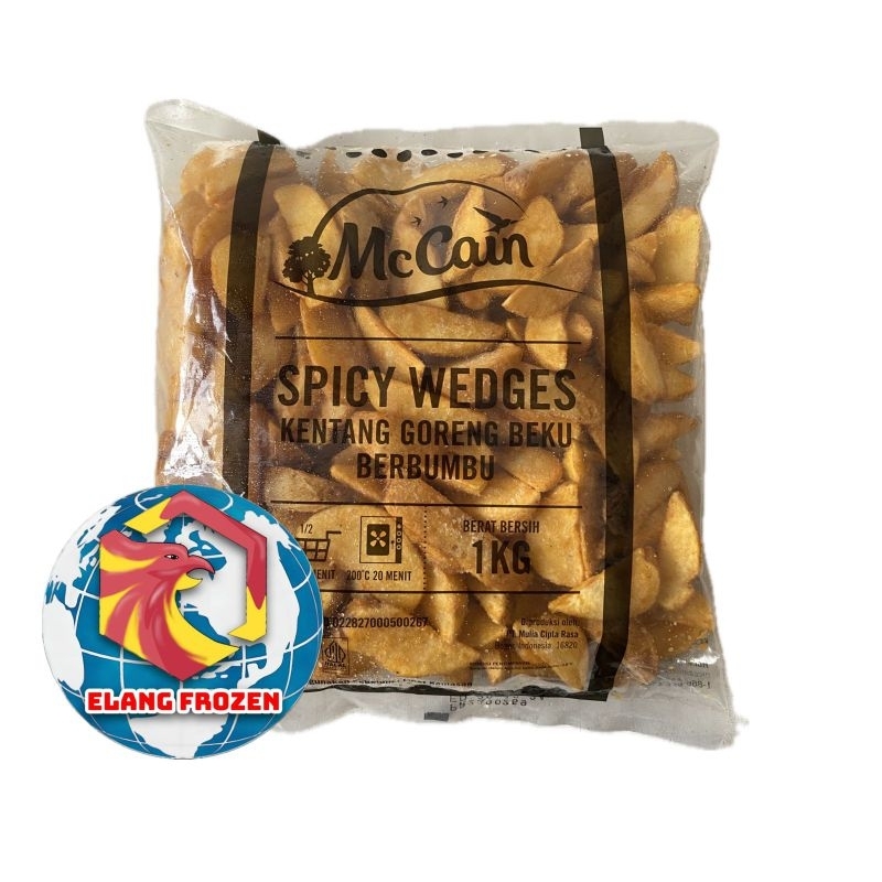 

Kentang Spicy Wedges Mc Cain 1kg