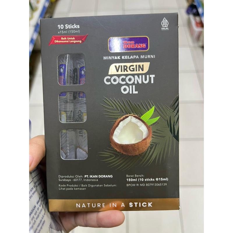 

VIRGIN COCONUT OIL IKAN DORANG - 1 box isi 10 stik