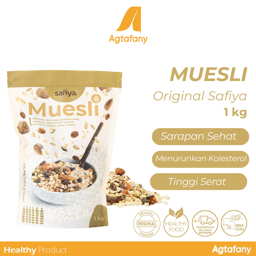 

Muesli Safiya 1 kg Sereal Makan Ringan Healty Food