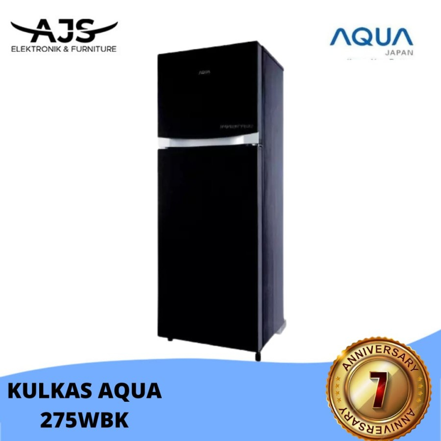 KULKAS 2 PINTU AQUA AQRD 275WBK ASI ROOM COSMETIC BOX RESMI