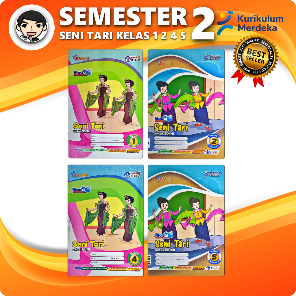LKS SENI TARI KURIKULUM MERDEKA SD/ MI KELAS 1 2 3 4 5 6 SEMESTER 2 | EKSIS