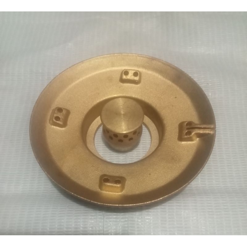 Satu set Burner Kuningan kompor gas rinnai original type 511a/522a/602a/712a