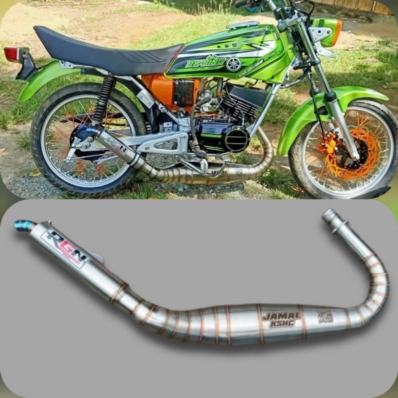 COD knalpot kolong Cobra rx king. knalpot kolong Kobra ujung biru, knalpot standar racing rx king rx