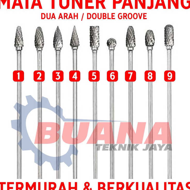 RbK TERMURAH Mata Tuner Panjang  Mata Tuner Porting  Long Cuner 3x1mm  Mata Tuner  Mata Tuner Bengko