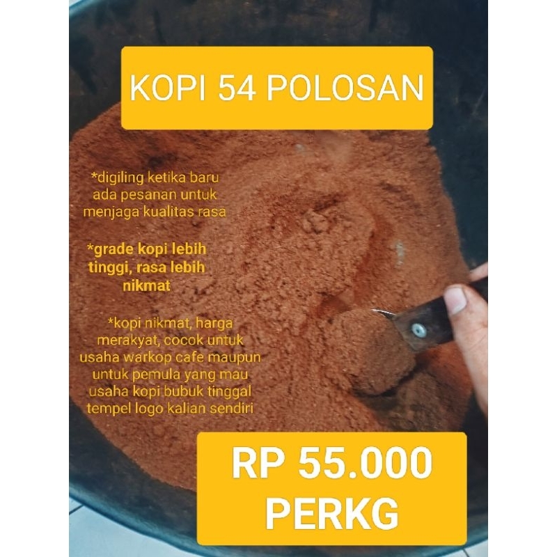 

KOPI BUBUK POLOSAN SUPER ISTIMEWA PLUS 500 Gram / SETENGAH KILOAN KEMASAN POLOS TERMURAH COCOK UNTUK KEWIRAUSAHAAN WARKOP / KAFE MAUPUN RESELLER