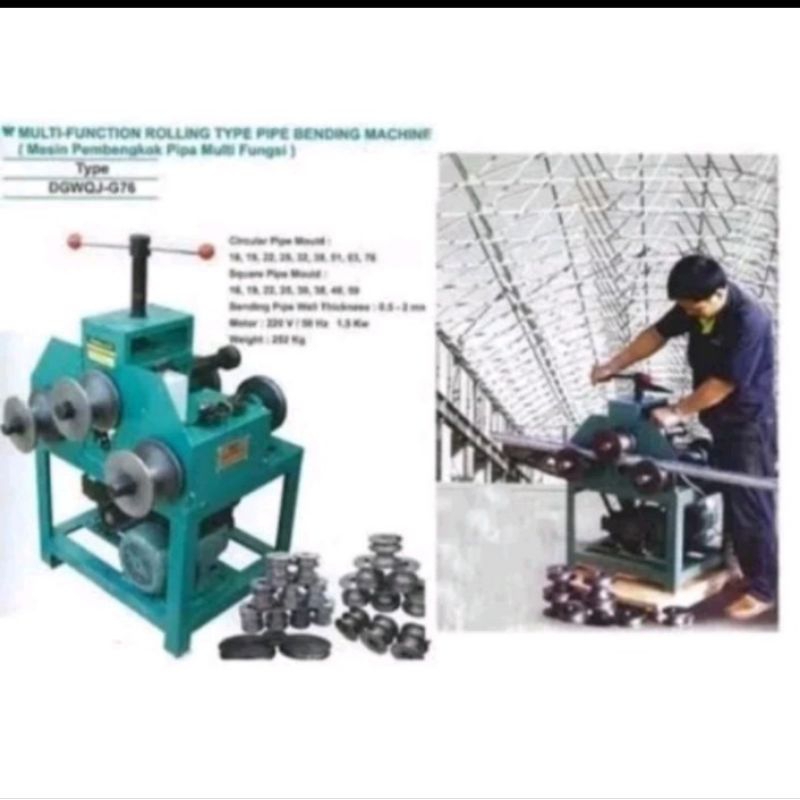 Mesin bending pipa besi 1/2"-2 electric pipa bending machine