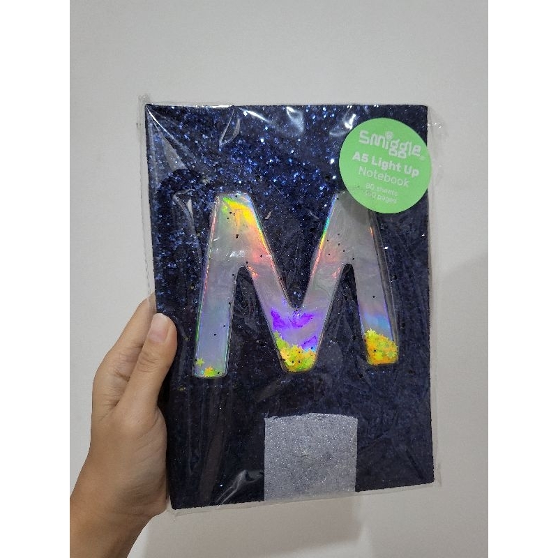 

Original Smiggle A5 Notebook Light Up Glitter Alphabet M