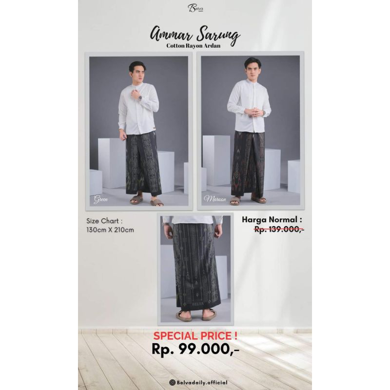 NEW ✅ AMMAR SARUNG ✅ BY BELVA FASHION