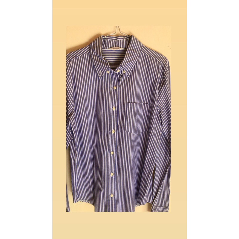 ✨Kemeja salur brand attention lengan panjang✨