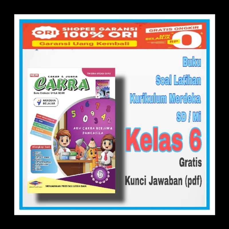 Buku Soal Kelas 6 Kurikulum Merdeka SD MI Kelas VI Penerbit CV Edutama Mulia (GRATIS KUNCI JAWABAN P