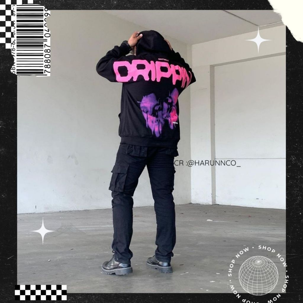 BRTWL - HOODIE BOXY OVERSIZE - DRIPPIN