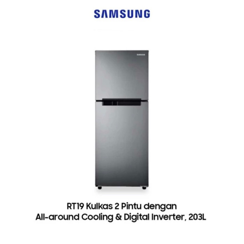 kulkas Samsung 2 pintu Digital inverter RT19M300BGS / RT19