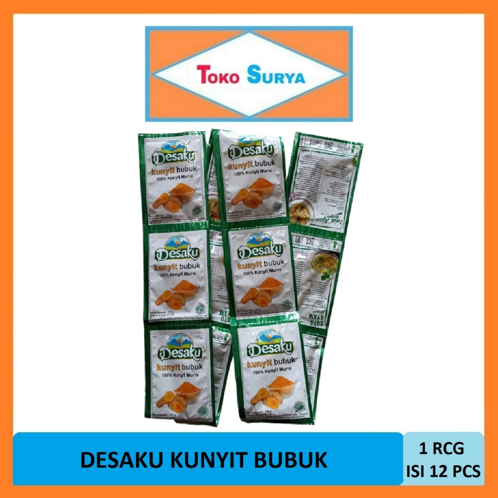 

Desaku Kunyit Bubuk 12 Pcs x 7.5 Gr