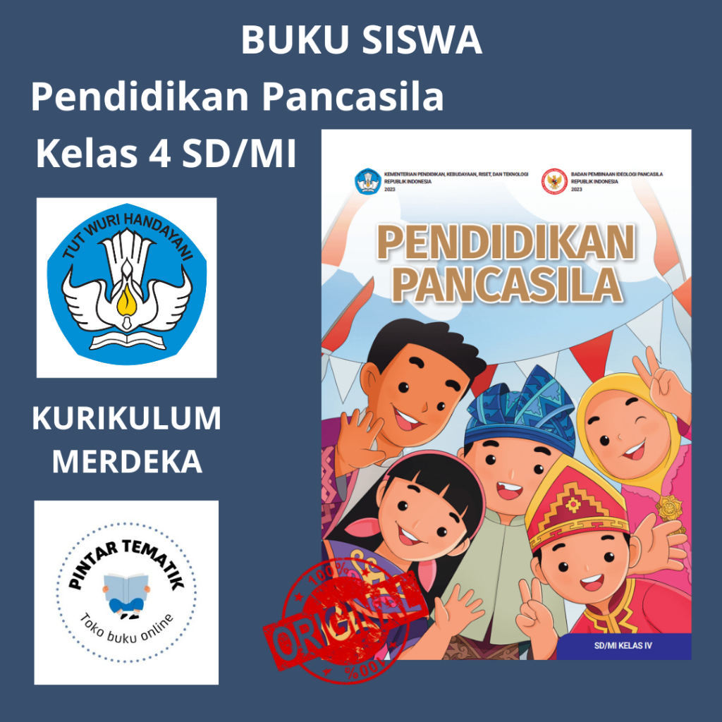 Buku Pendidikan Pancasila (PKN) Kelas 4 SD Kurikulum Merdeka