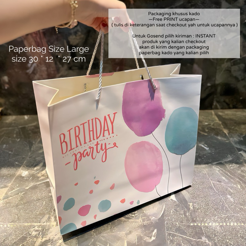 

PAPERBAG KADO GIFT FREE PRINT UCAPAN
