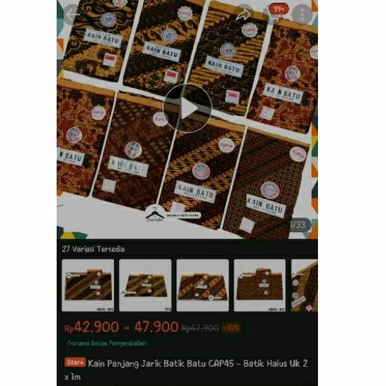 Kain Jarik Baru bukan Preloved (Merk Kain Batu)